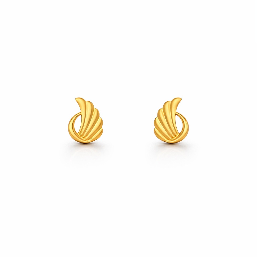 Golden Swan Earrings