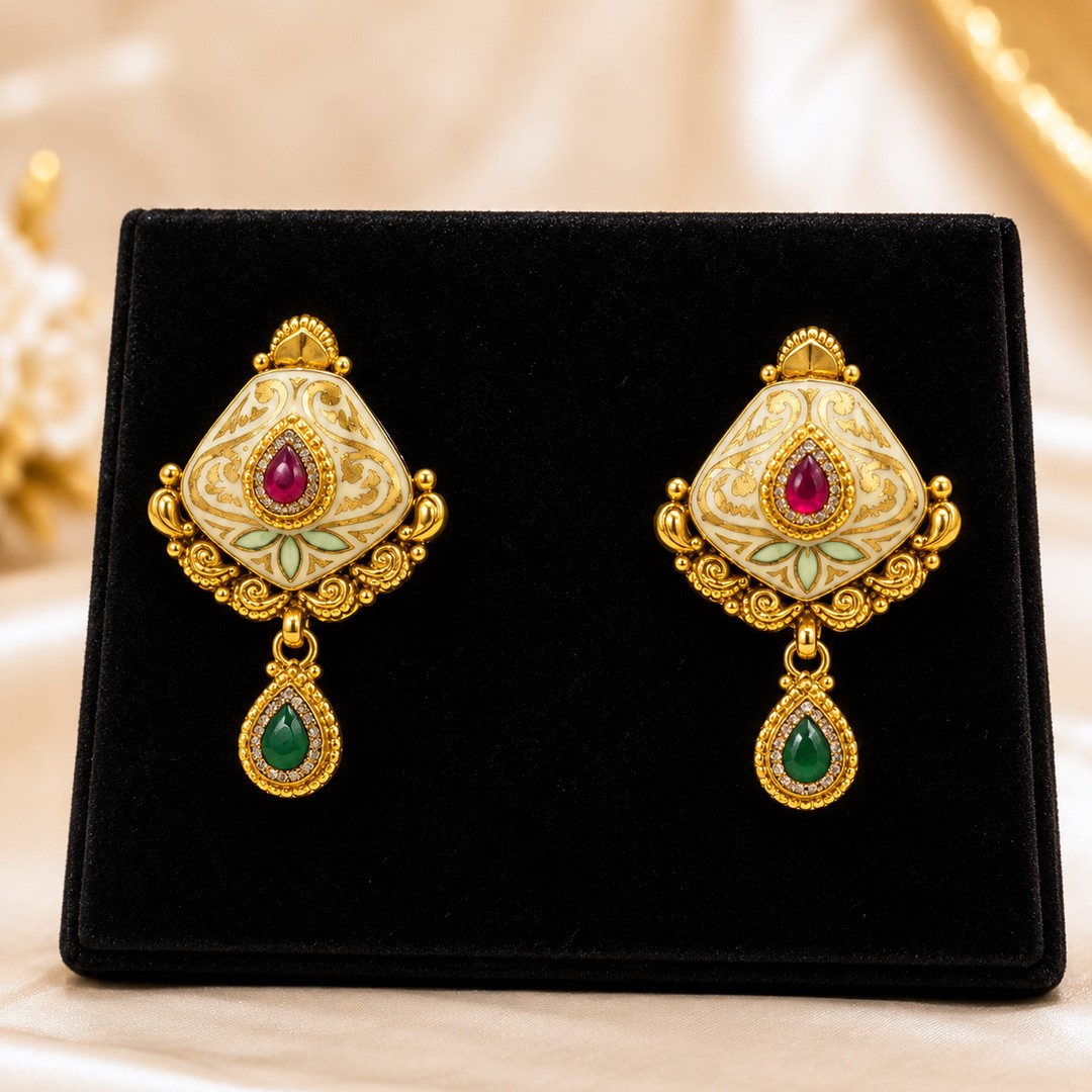 Royal Meenakari Pendant Set