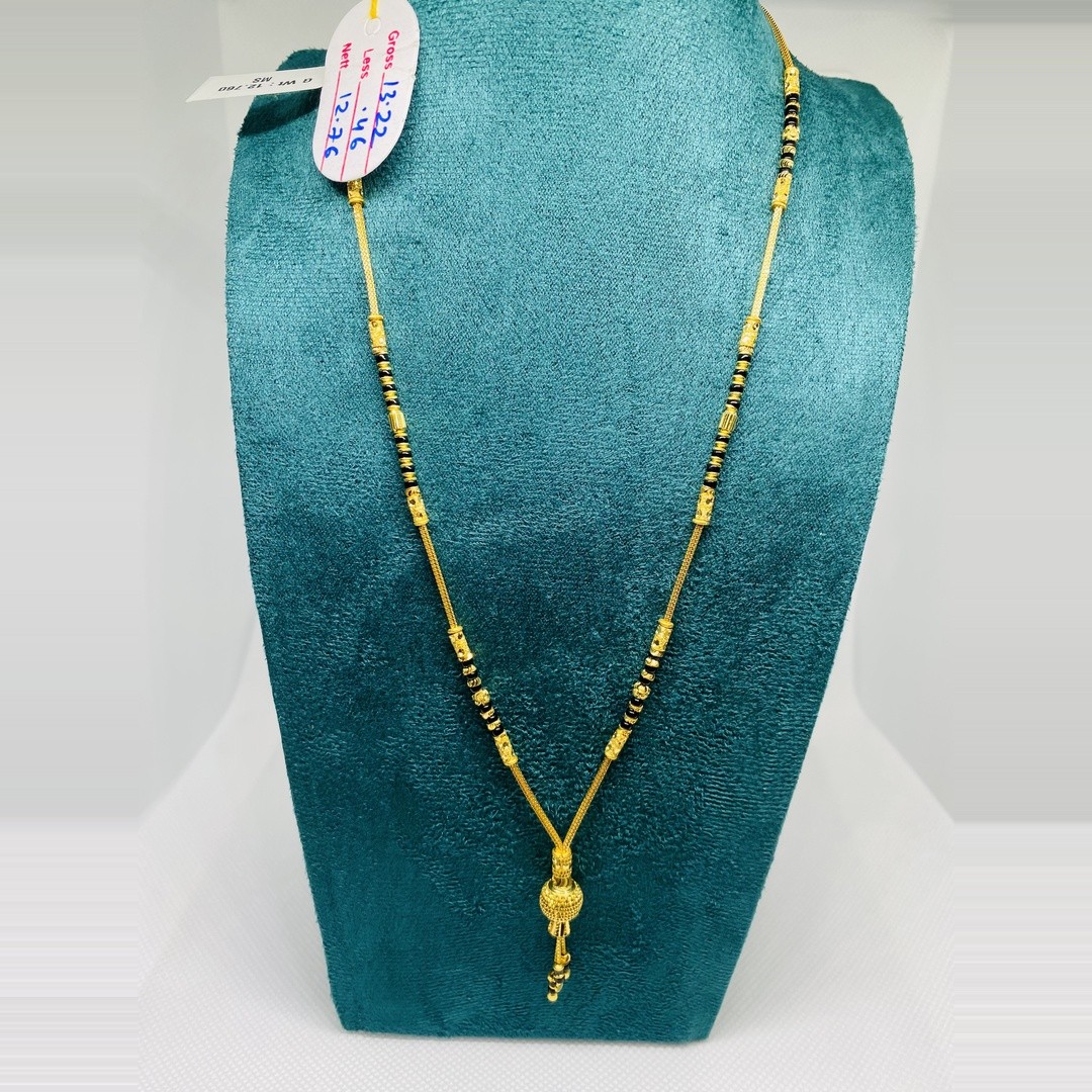 Modern Gold Bead Mangalsutra