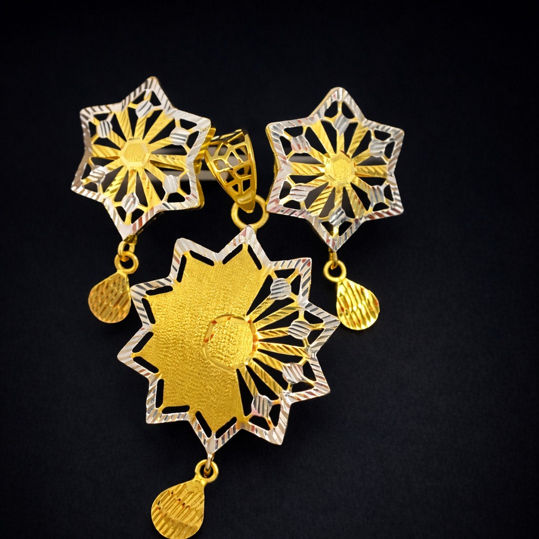 Sunshine Gold Pendant Set
