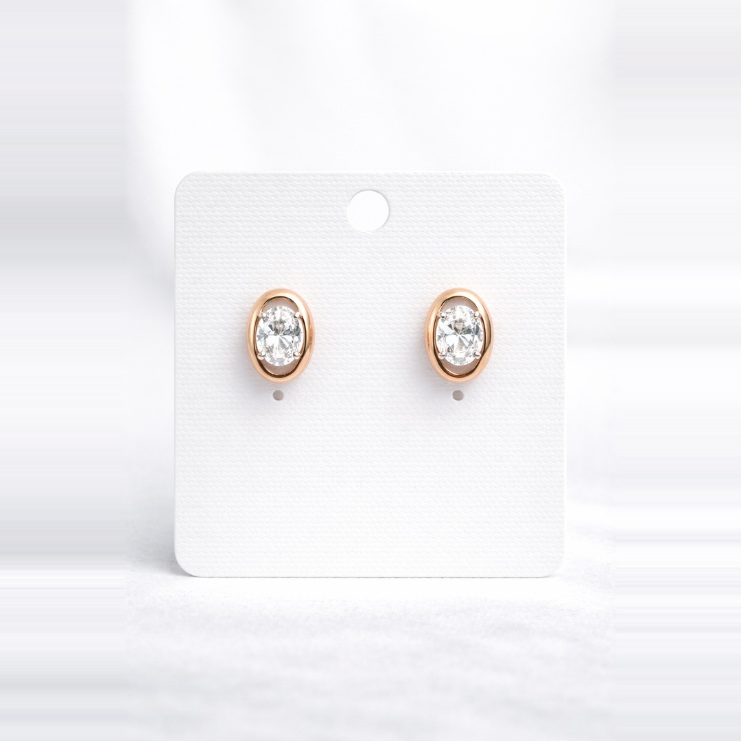 Elegant Oval Earrings