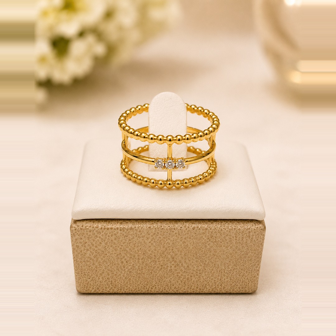 Trio Beads Ring